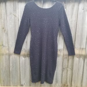 Black form fitting dress